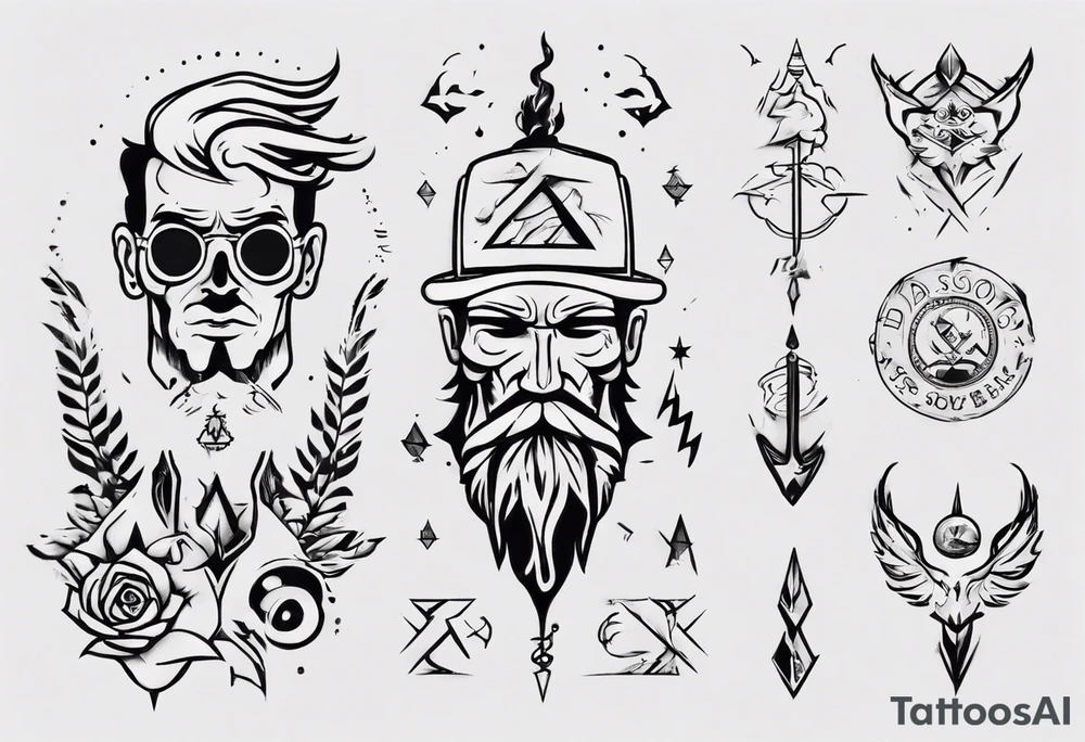 dad and son tattoo idea