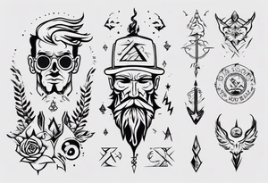 dad and son tattoo idea
