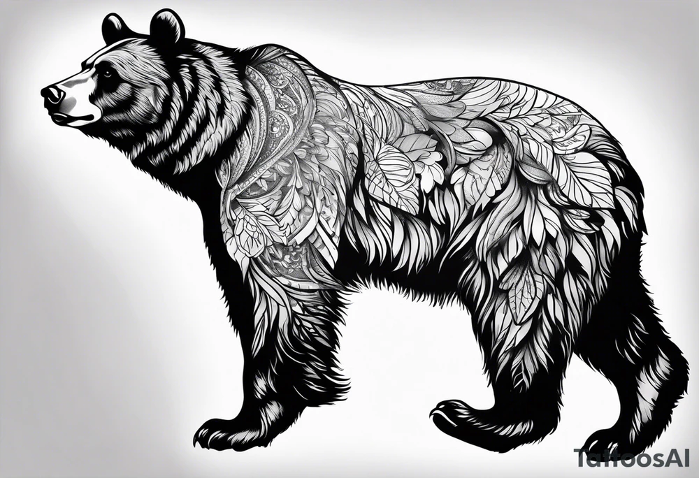 Dancing bear tattoo idea