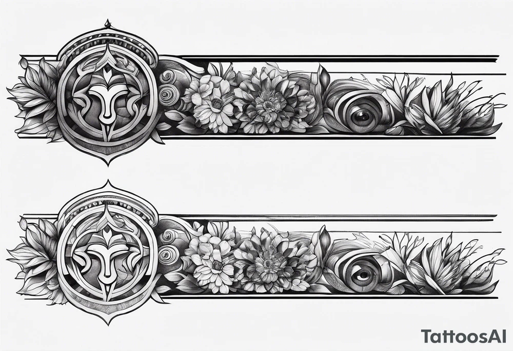 Horizontal long thin inner arm tattoo tattoo idea