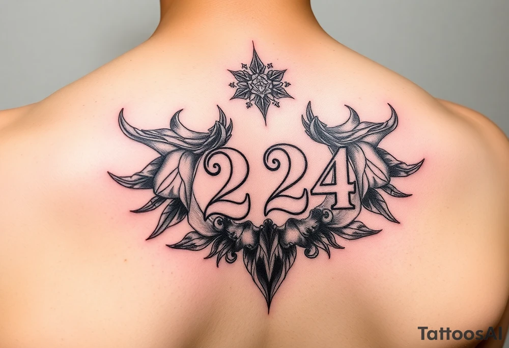 Feminine 224 tattoo idea