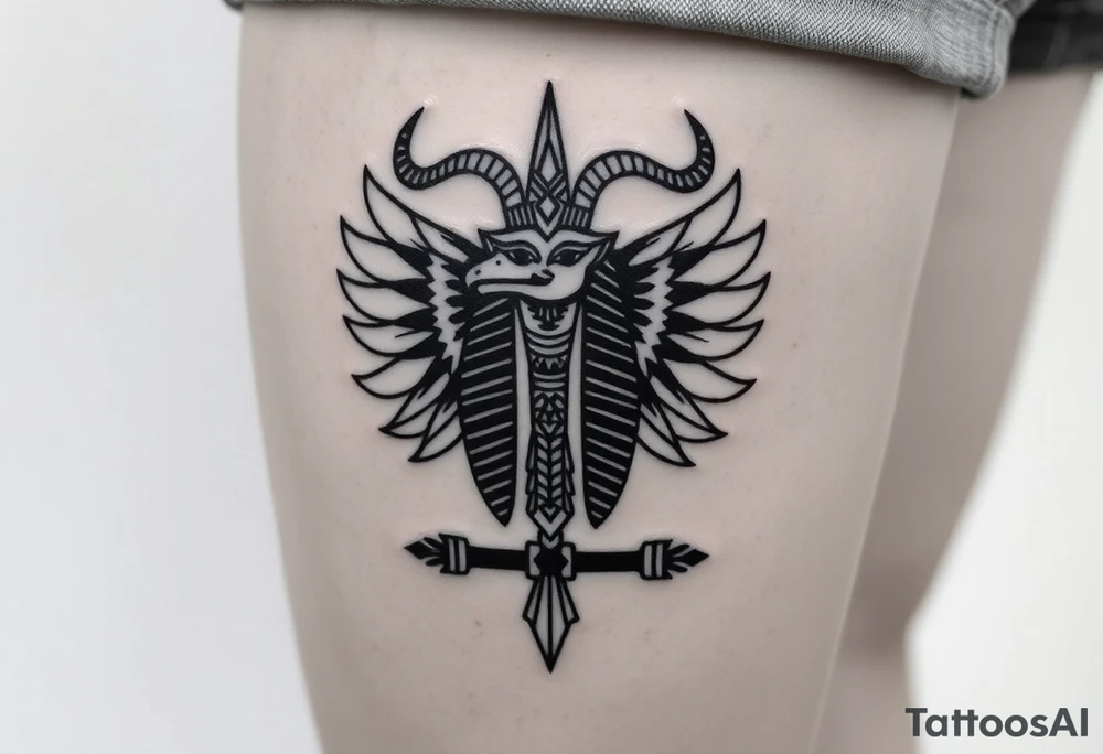 the egyptyan mythology Horus associated with Taurus ruled by Venus which govern love, pleasure and material possessions. tattoo idea