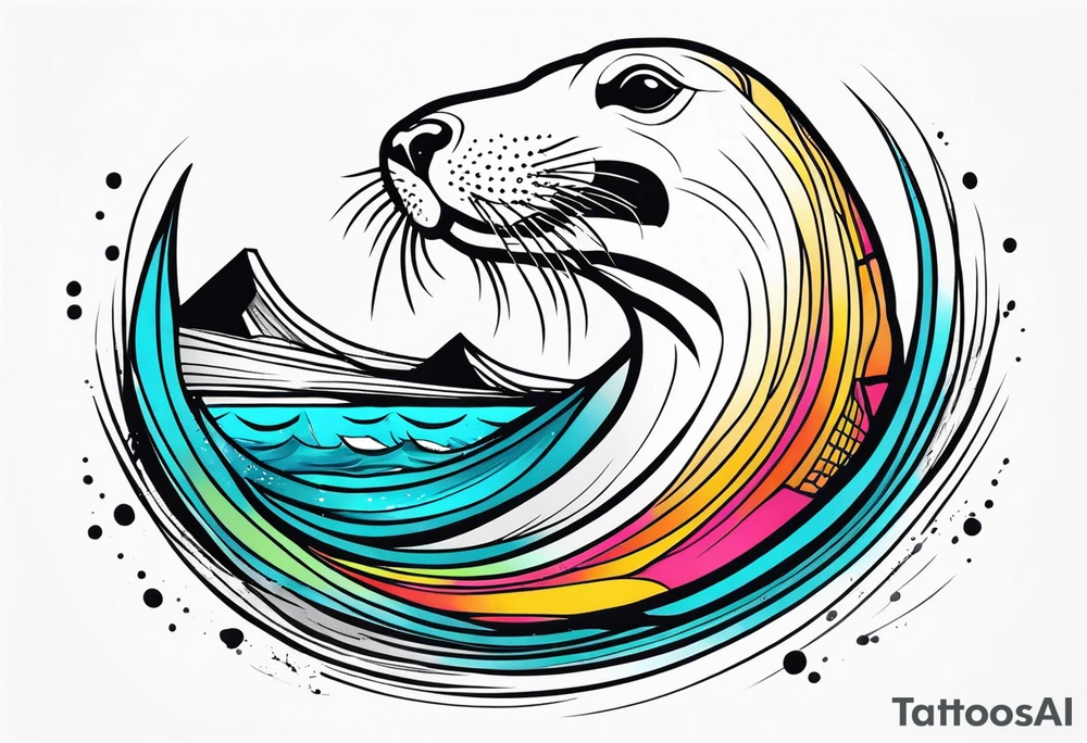 Sea lion tattoo idea