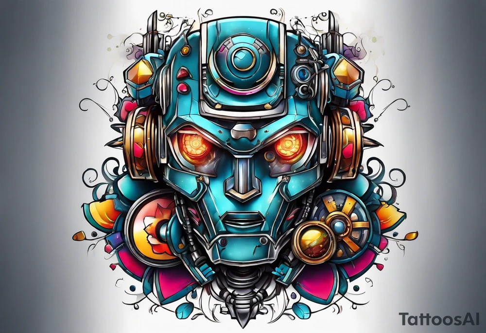 Robot tattoo idea