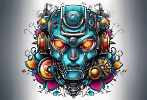 Robot tattoo idea