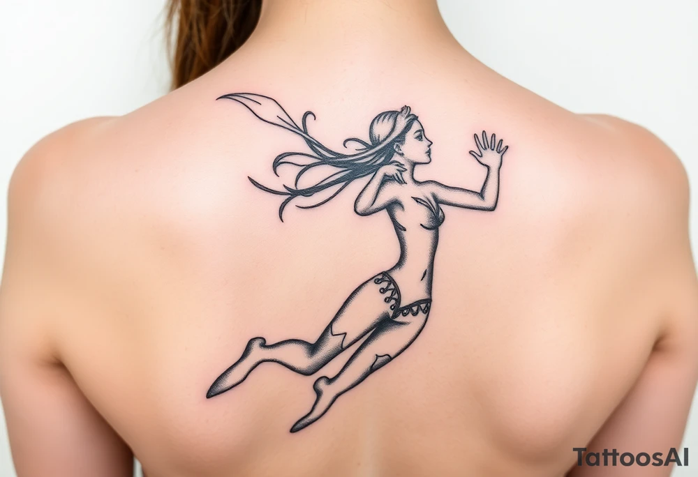 Freediver tattoo idea