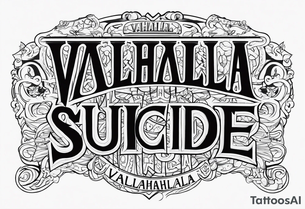 Valhalla  ptsd suicide tattoo idea