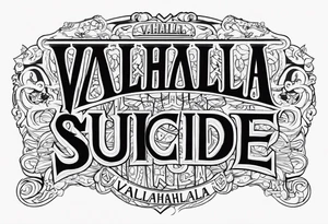 Valhalla  ptsd suicide tattoo idea