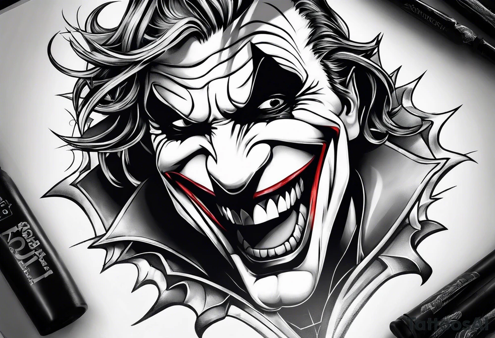 Joker kills Batman tattoo idea