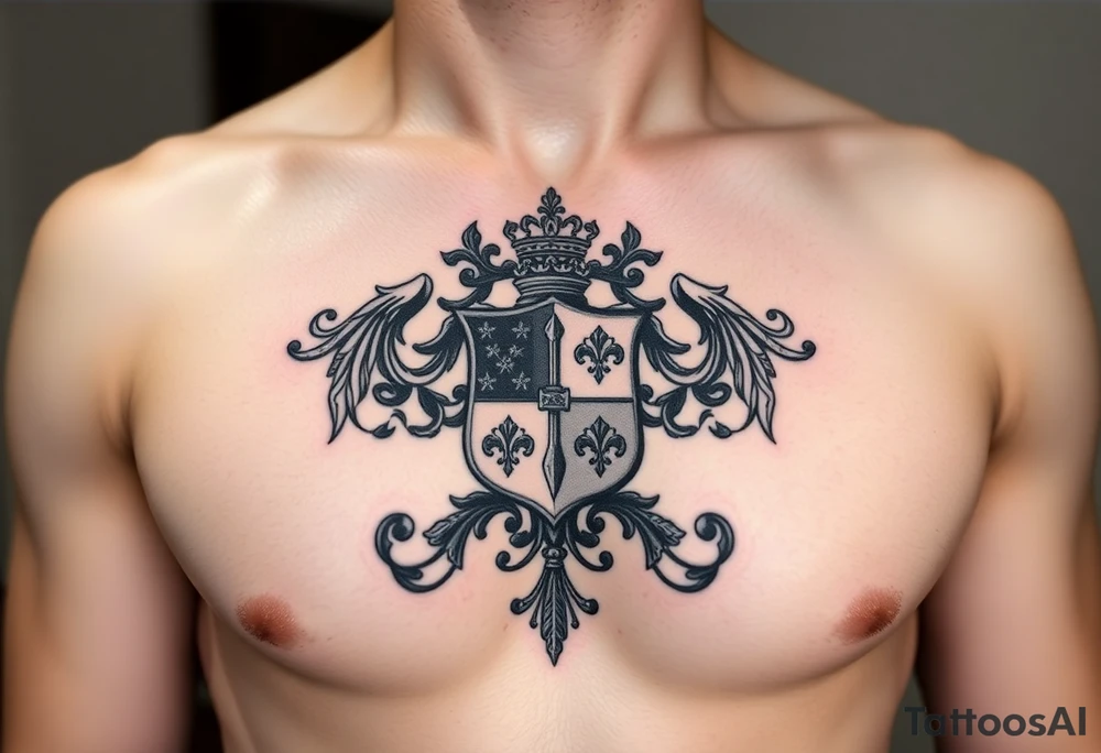 Smith, Irish family crest very intricate tattoo idea