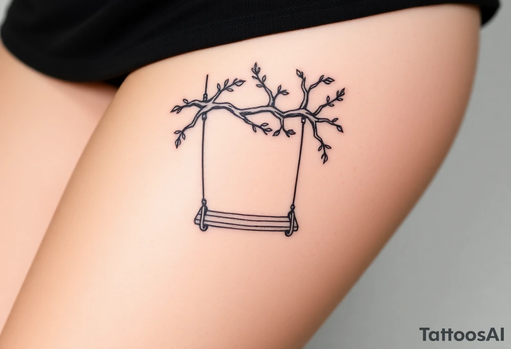 tree swing tattoo idea