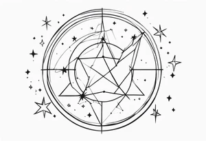 draco constellation with the stars tattoo idea