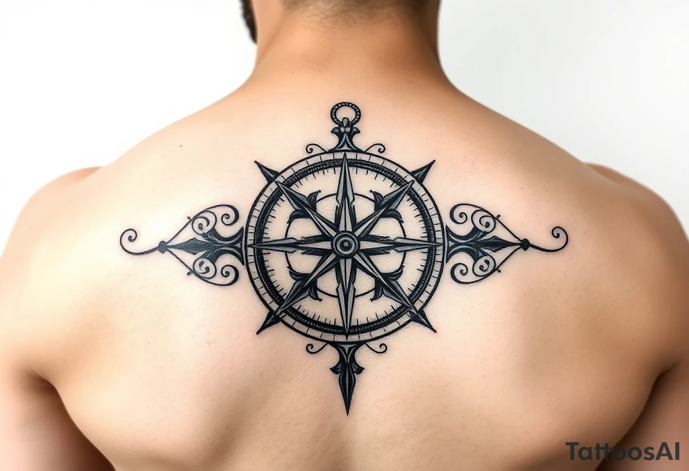 Compass tattoo idea