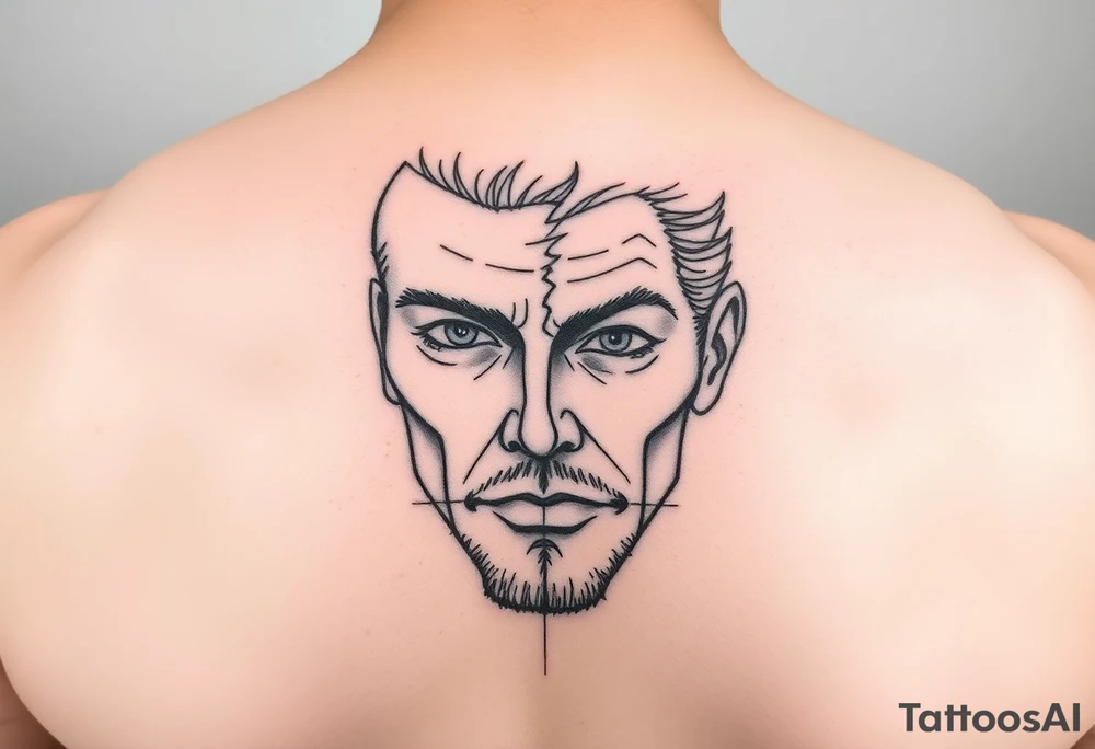half face tattoo tattoo idea