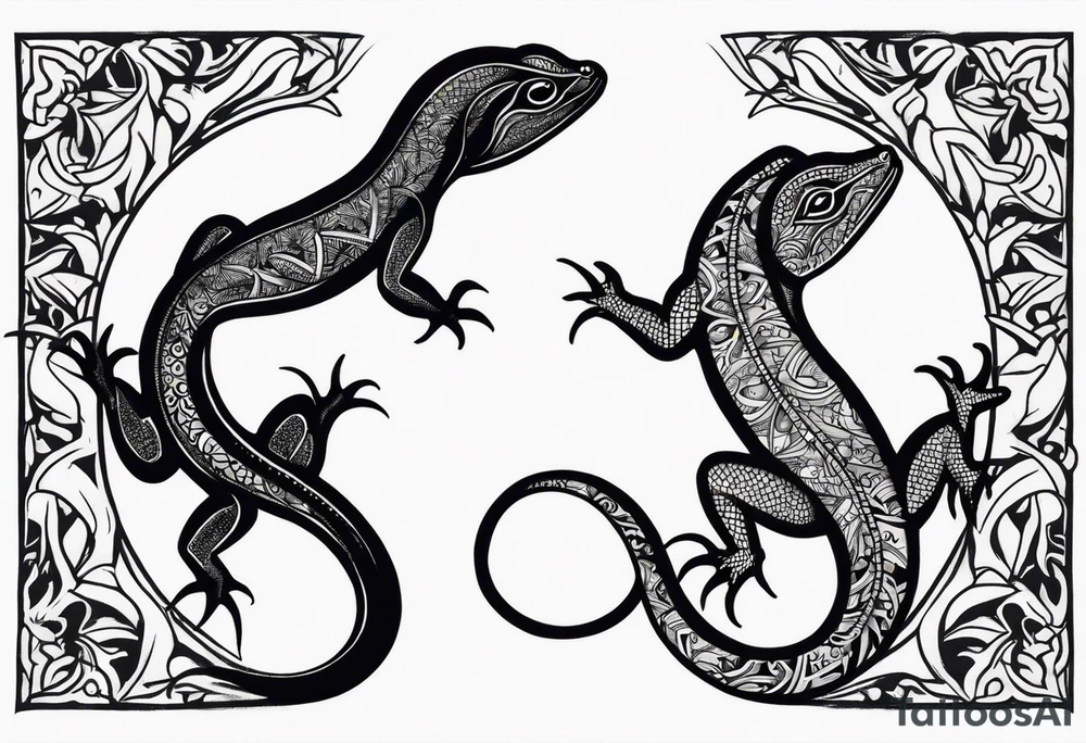 lizards tattoo idea