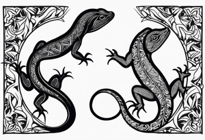 lizards tattoo idea