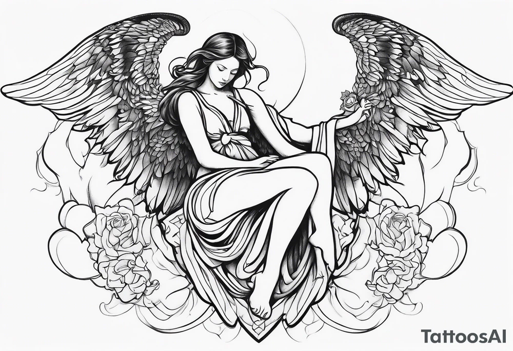 Angel tattoo idea