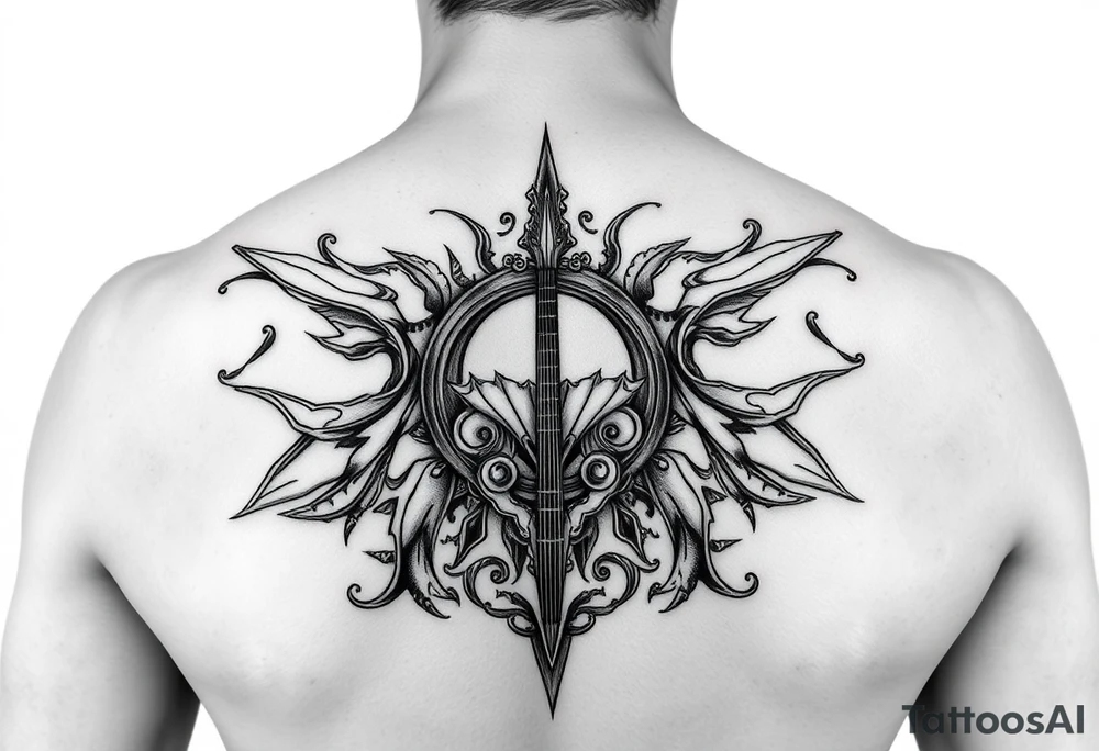 music tatto for full arm sleeve tattoo idea