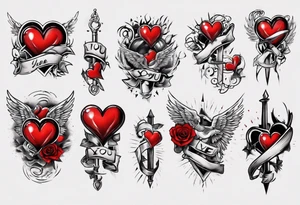 I LOVE YOU BANNER tattoo idea