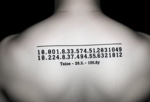 Morse code with location 
coordinates tattoo idea