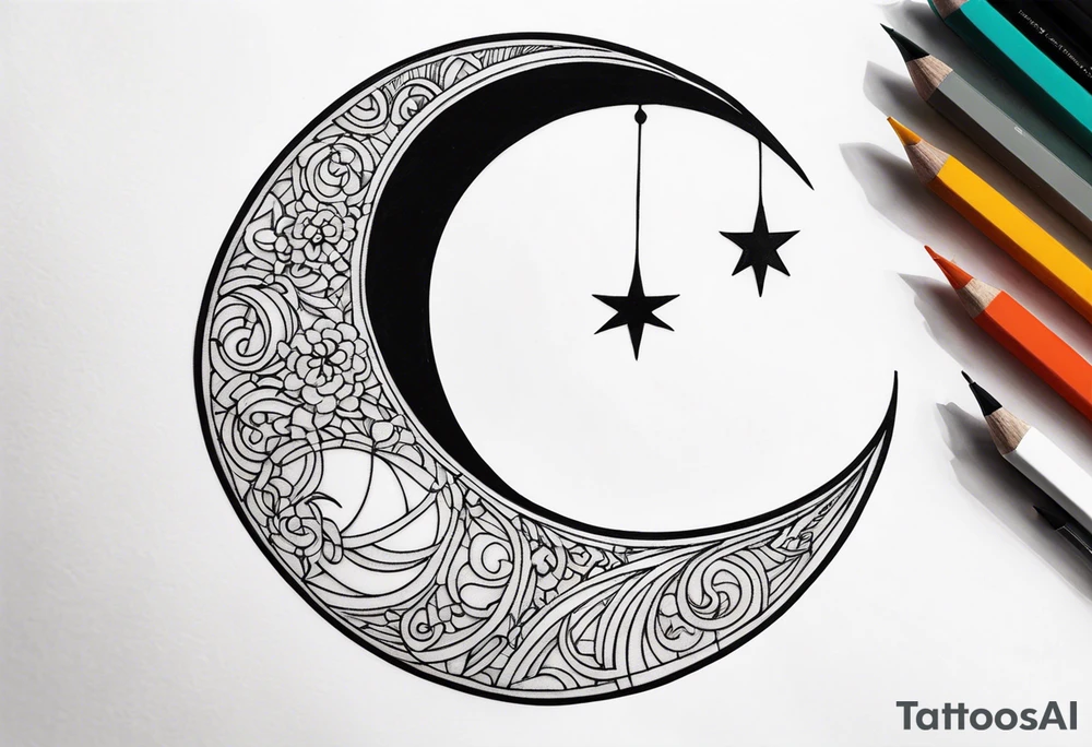 Crescent Moon tattoo idea