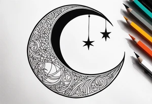 Crescent Moon tattoo idea