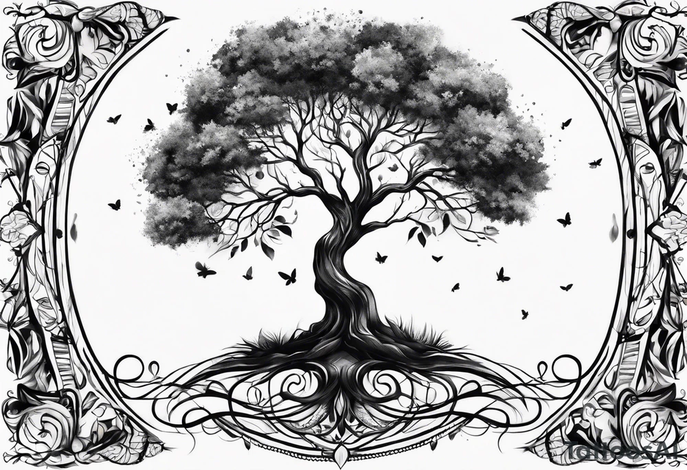 tree of life season tattoo idea