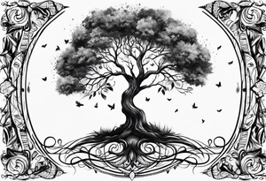 tree of life season tattoo idea