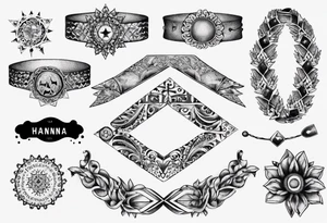 The word ‘Hanna’ as a bracelet tattoo idea