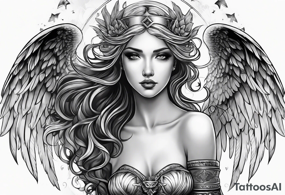 Angel tattoo idea
