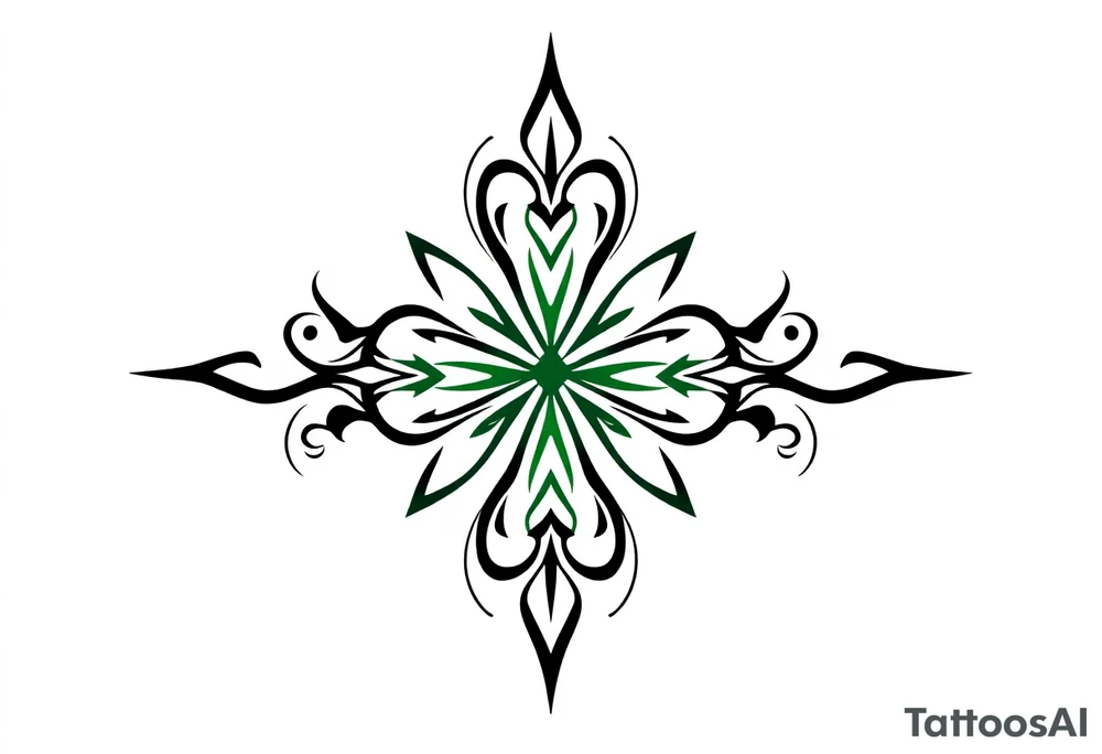 4-leaf clover tattoo idea