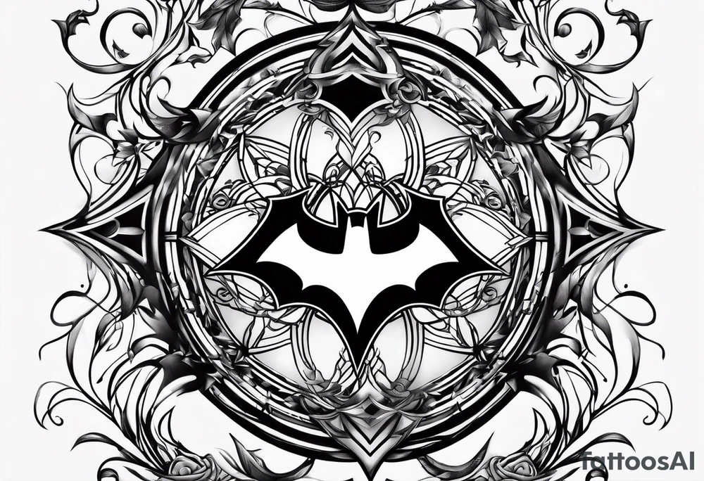 batman symbol tattoo idea