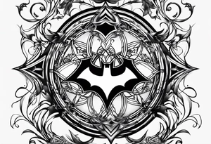 batman symbol tattoo idea