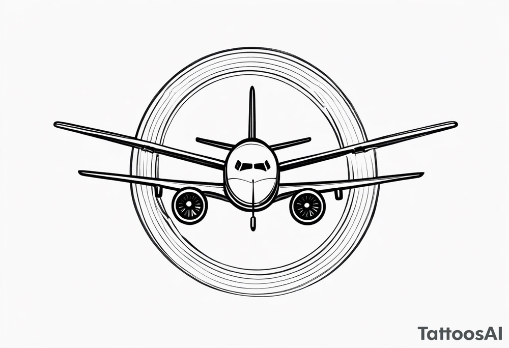 Infinity symbol with letter R & P and simple airplane flying tattoo idea Infinity symbol with letter R & P and simple airplane flying tattoo idea
