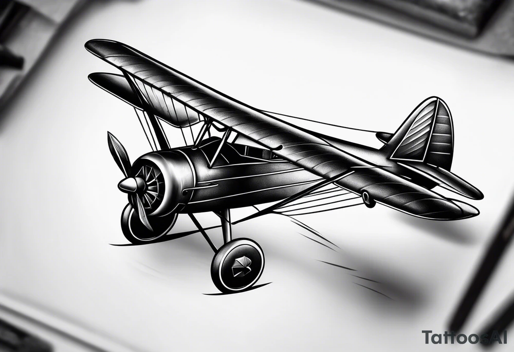 Spanner and plane tattoo idea