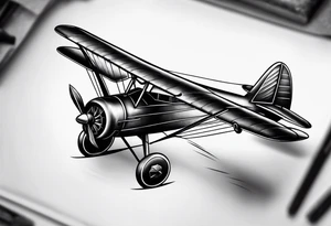 Spanner and plane tattoo idea