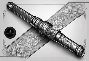 light saber tattoo idea