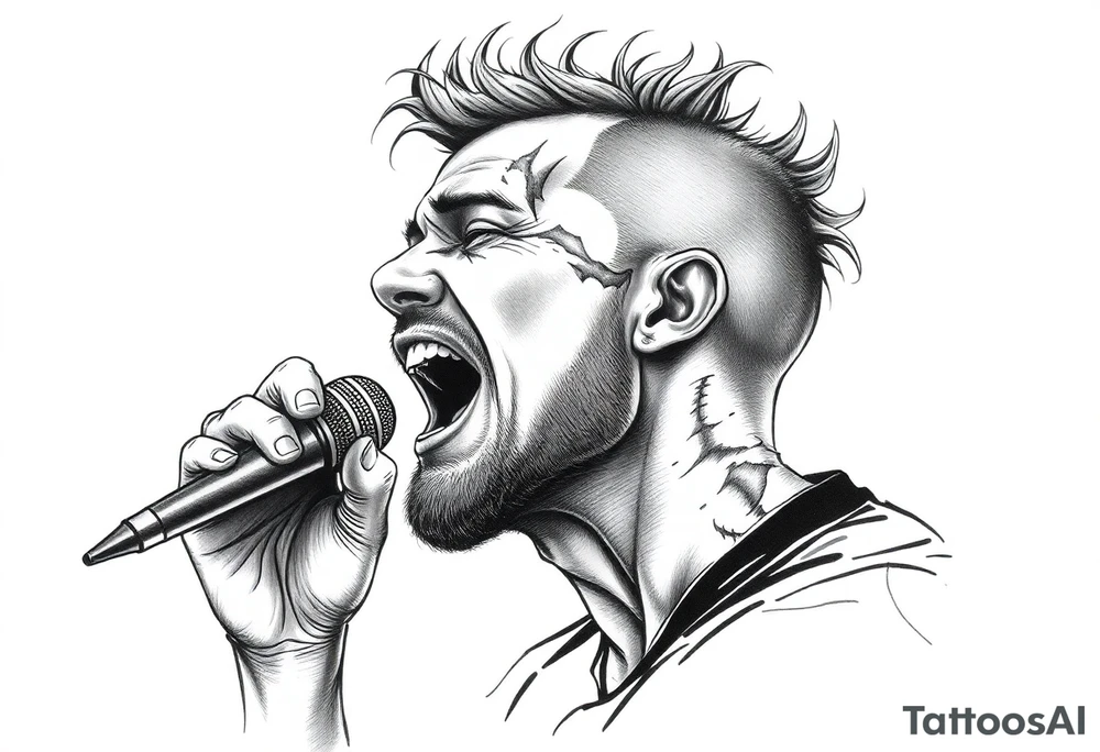 david head singing tattoo idea