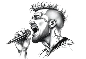 david head singing tattoo idea