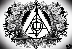 the deathly hallows tattoo idea