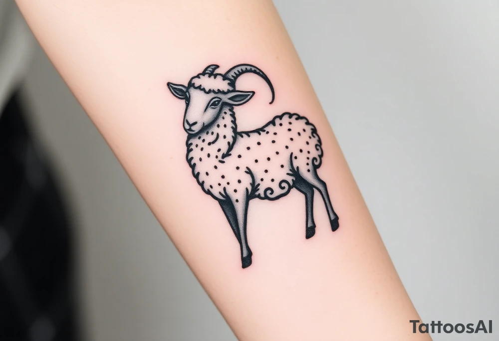 Black sheep tattoo idea