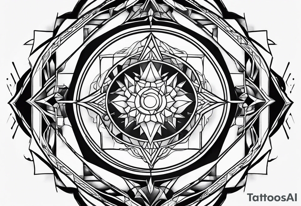 Tesseract tattoo idea