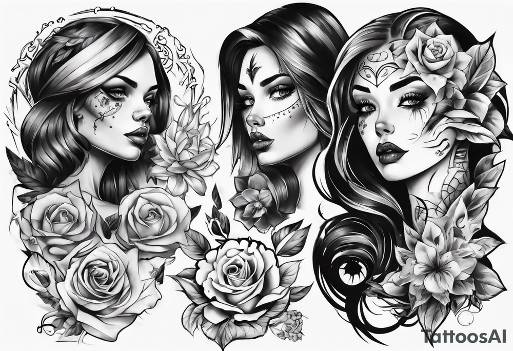 sexy tattoo girl tattoo idea