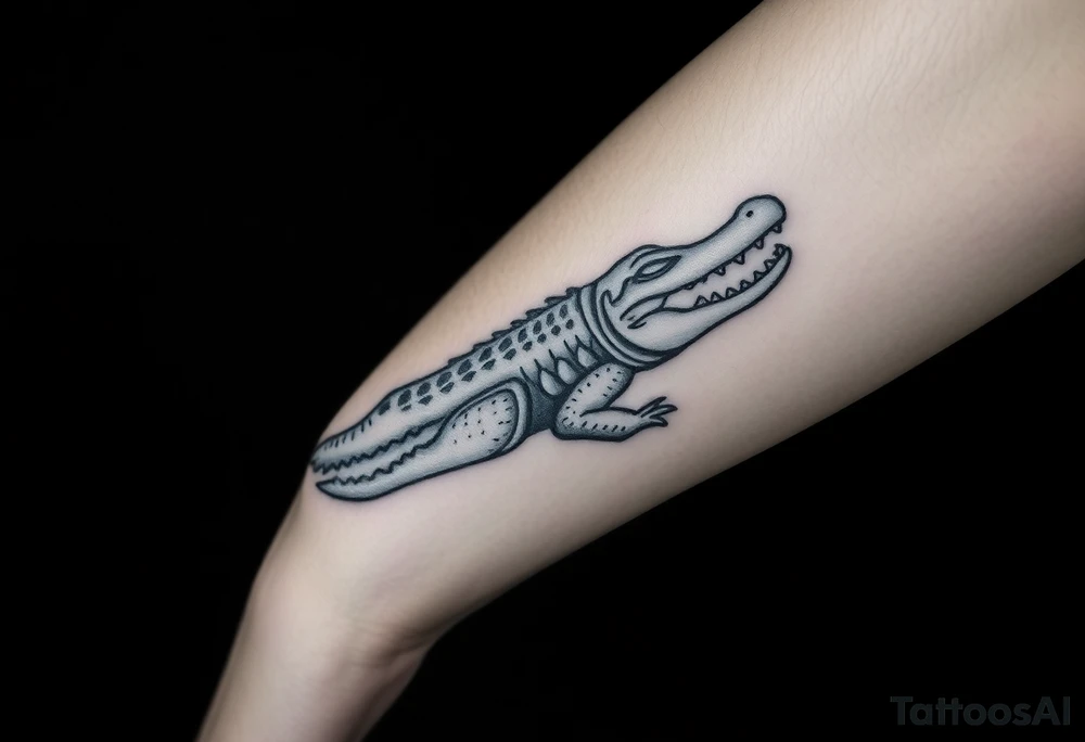 crocodile tattoo tattoo idea
