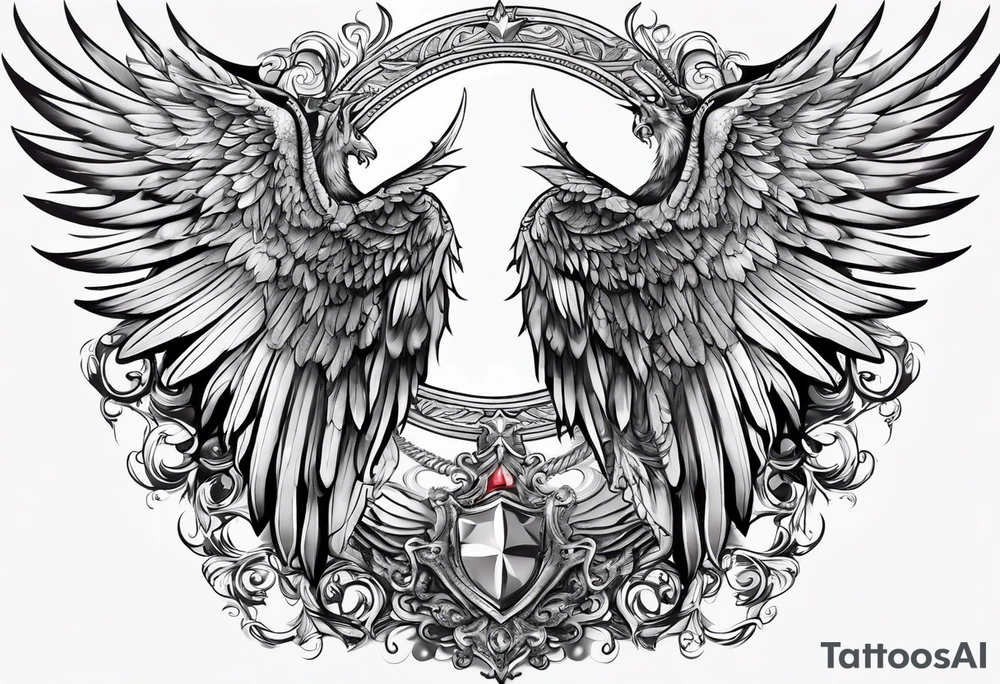 back tattoo with one angel wing and one devil wing tattoo idea back tattoo with one angel wing and one devil wing tattoo idea