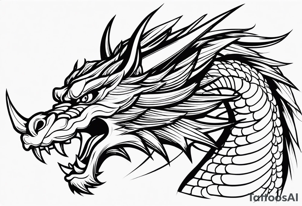 DRAGO GIAPPONESE DA FARE SU UN BRACCIO tattoo idea