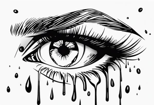 Tears bouncing off soul tattoo idea