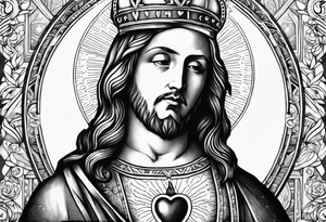 SACRED HEART tattoo idea