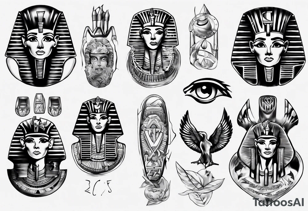 random, anything, egypt tattoo idea