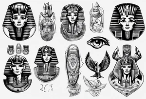 random, anything, egypt tattoo idea